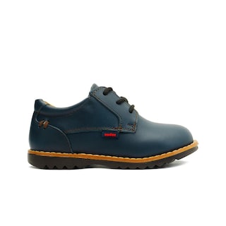 Foto 6 | Zapato Casual Bostoniano Marino Derby Piel Audaz Niño 13-18 Azul