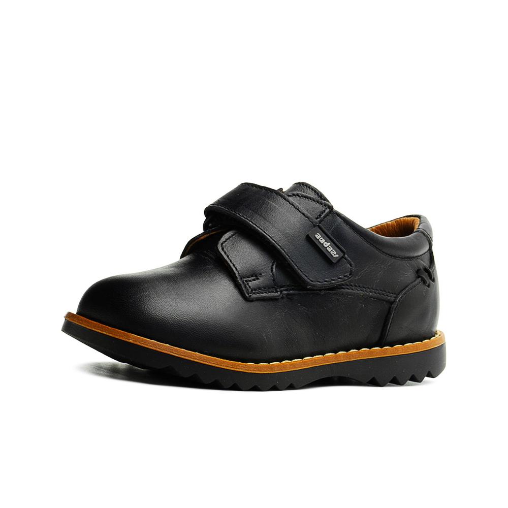 Foto 4 pulgar | Zapato Audaz Derby Niño Piel Ajuste Velcro Color Negro 13-18 Negro