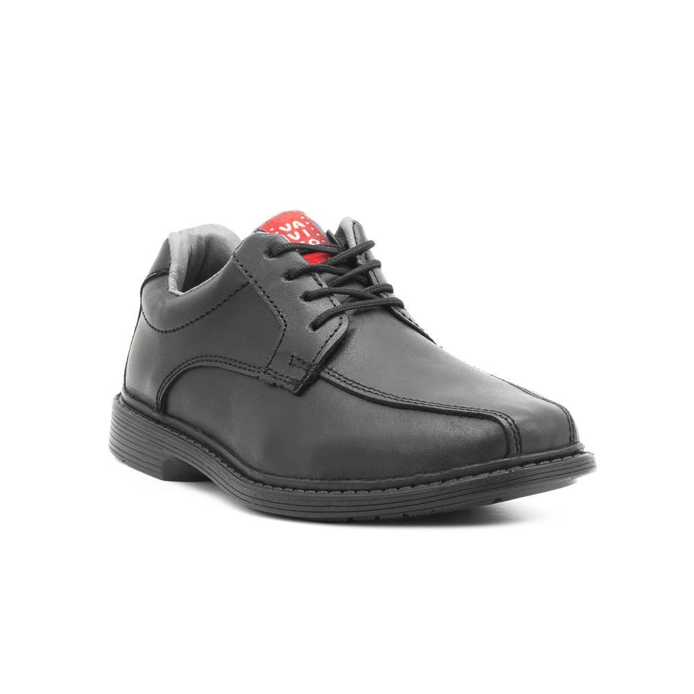 Foto 4 | Zapato Escolar Para Niño Vavito De Piel Con Antiderrapante Negro