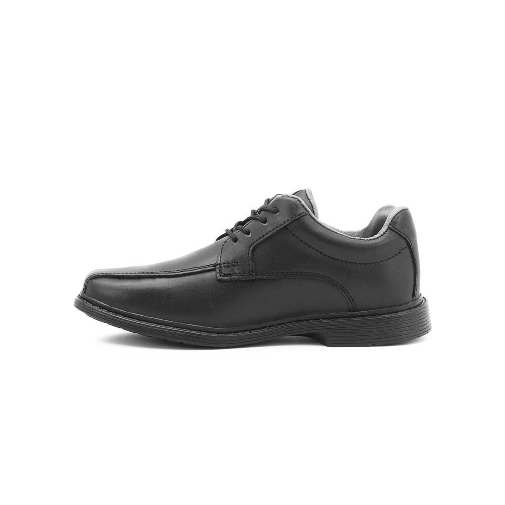 Foto 6 pulgar | Zapato Escolar Para Niño Vavito De Piel Con Antiderrapante Negro