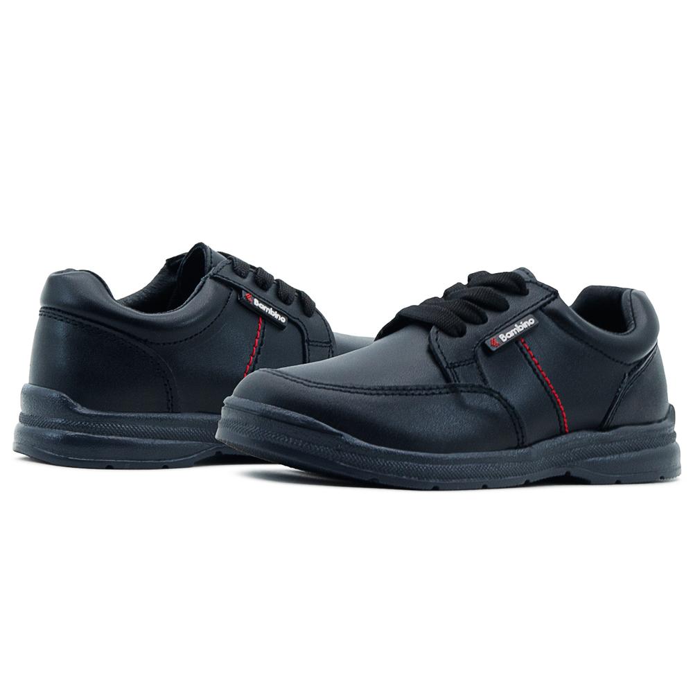 Foto 3 pulgar | Zapato Niño Escolar Piel Bambino Negro Antiderrapante 18-25 Negro
