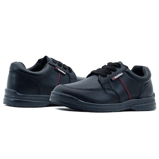 Foto 2 | Zapato Niño Escolar Piel Bambino Negro Antiderrapante 18-25 Negro