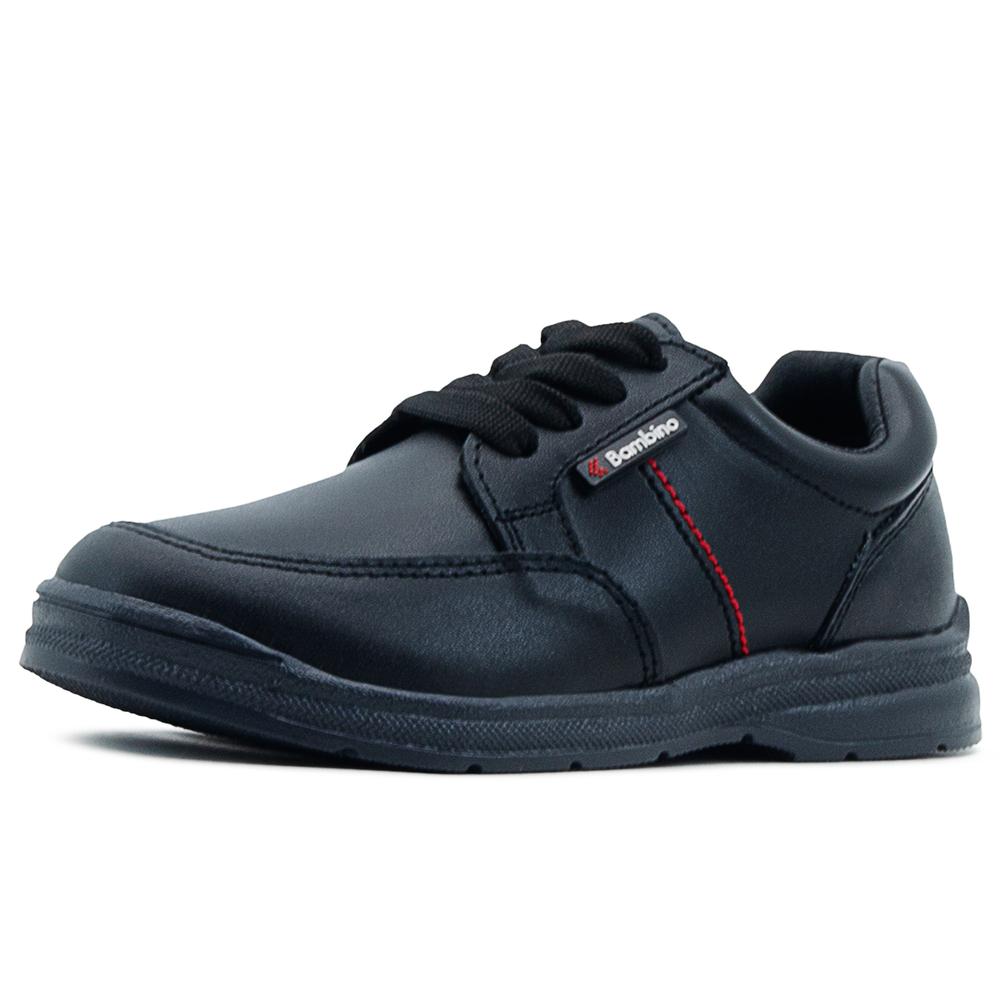 Foto 4 pulgar | Zapato Niño Escolar Piel Bambino Negro Antiderrapante 18-25 Negro