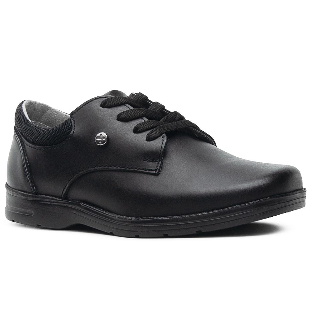Foto 4 pulgar | Zapato Escolar Choclo Agujeta Para Niño Karsten Negro Negro