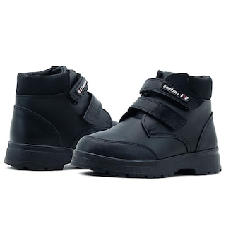 Foto 2 | Zapato Escolar Para Niño Bota Velcro Antiderrapante Negro