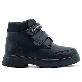 Foto 5 | Zapato Escolar Para Niño Bota Velcro Antiderrapante Negro