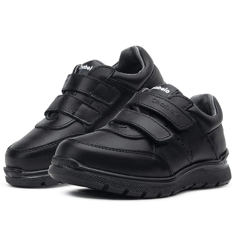 Foto 2 pulgar | Zapatos Escolares Chabelo Para Niños Con Ajuste Velcro 15-26 Negro