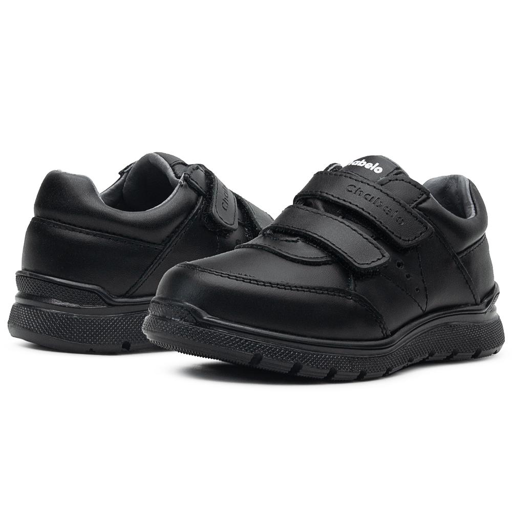 Foto 2 | Zapatos Escolares Chabelo Para Niños Con Ajuste Velcro 15-26 Negro