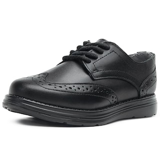 Foto 3 | Zapato Escolar Bostoniano Comodos Piel Para Niño Negro
