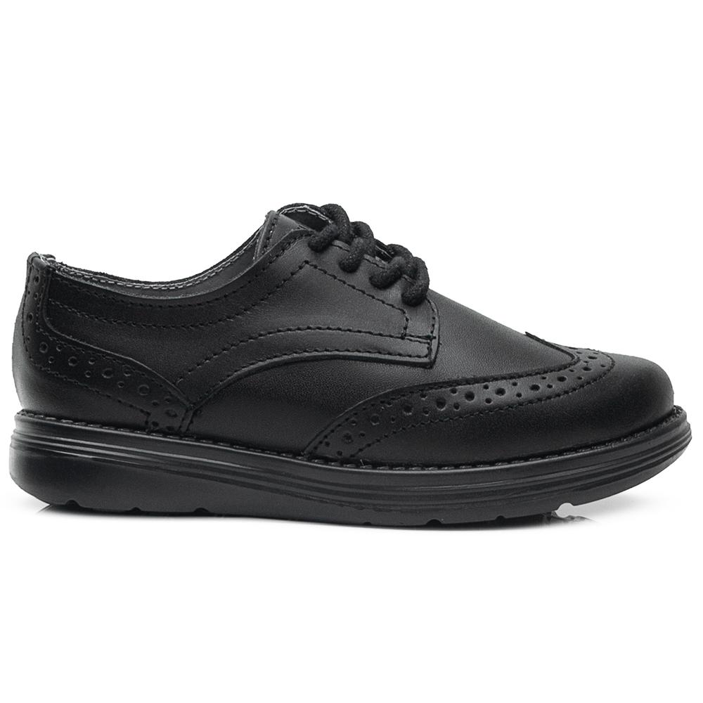 Foto 7 pulgar | Zapato Escolar Bostoniano Comodos Piel Para Niño Negro