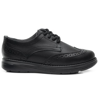 Foto 6 | Zapato Escolar Bostoniano Comodos Piel Para Niño Negro