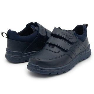 Foto 2 | Zapato Chabelo Casual Niño Piel Antiderrapante Marino Velcro Azul Marino