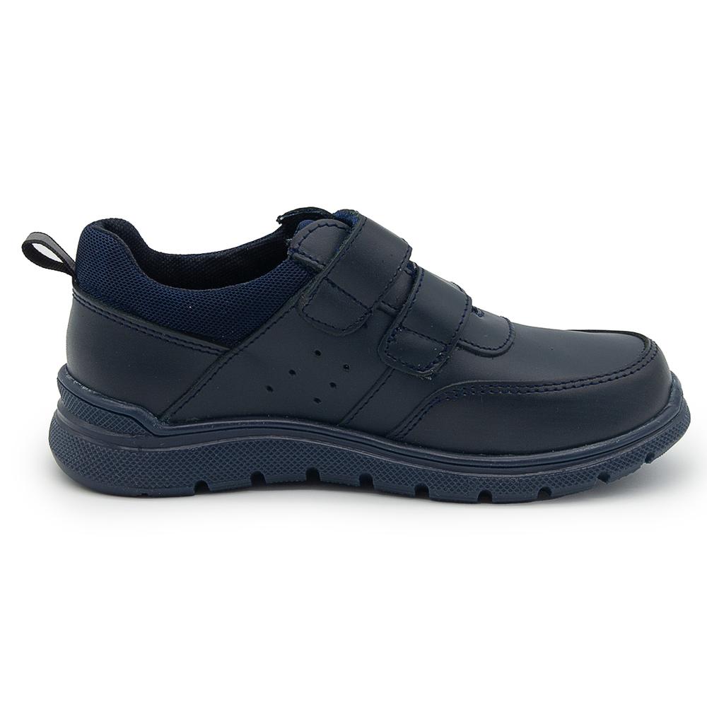 Foto 6 pulgar | Zapato Chabelo Casual Niño Piel Antiderrapante Marino Velcro Azul Marino