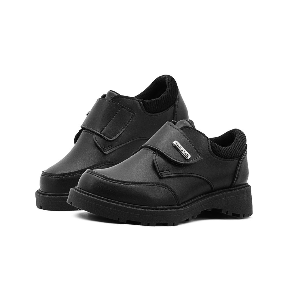 Foto 2 pulgar | Zapato Oxford Escolar Para Niño De Piel Con Antiderrapante Negro