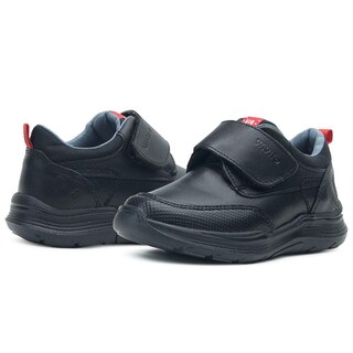Foto 2 | Zapato Niño Escolar Piel Negro Vavito Velcro Antiderrapante Negro