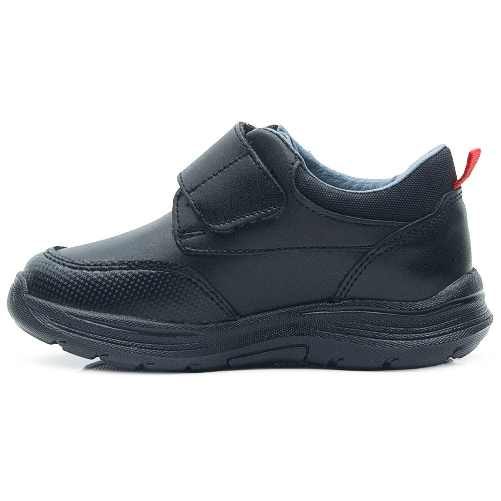 Foto 5 | Zapato Niño Escolar Piel Negro Vavito Velcro Antiderrapante Negro