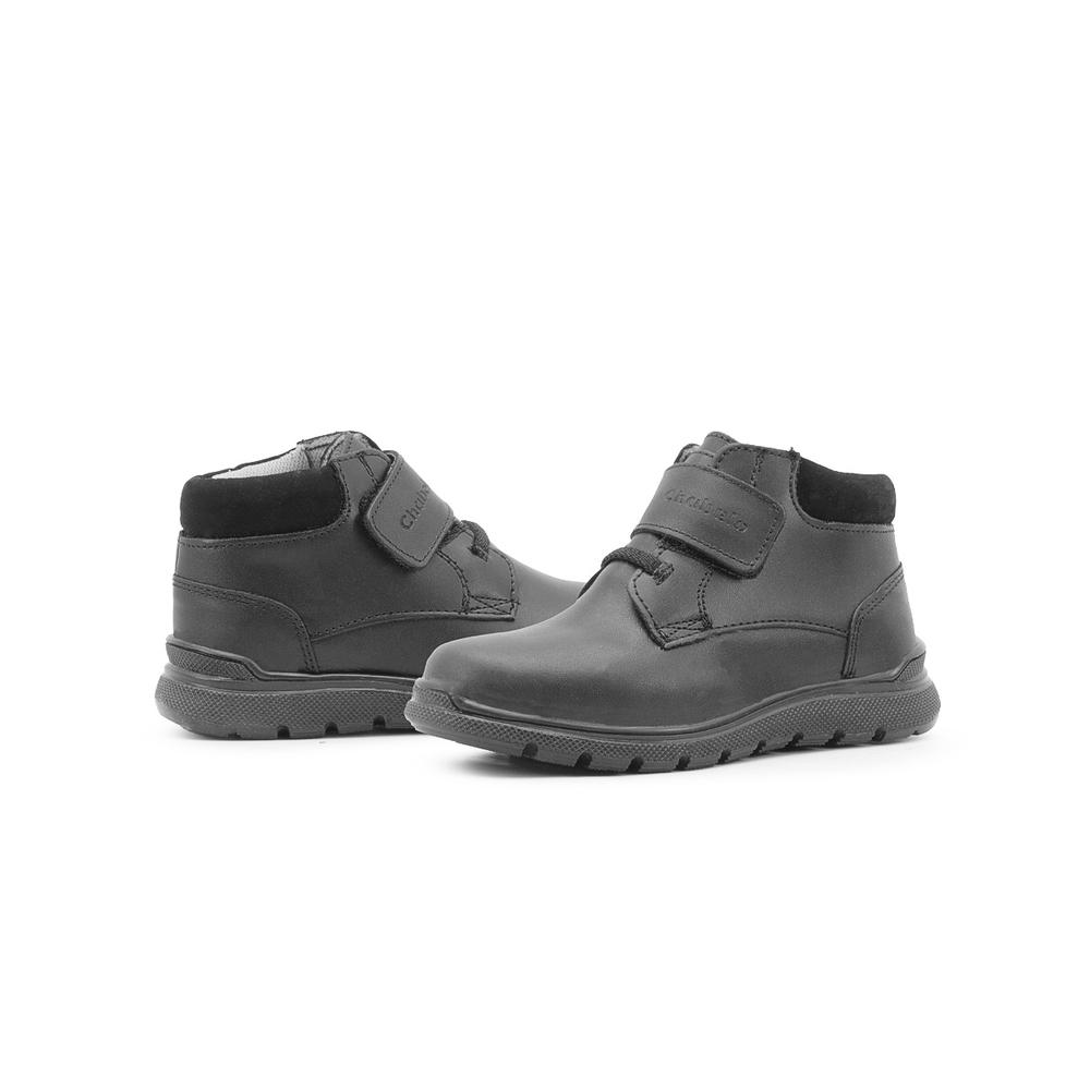 Foto 7 pulgar | Zapato Escolar Para Niño De Piel Chabelo Con Soporte Arco Negro