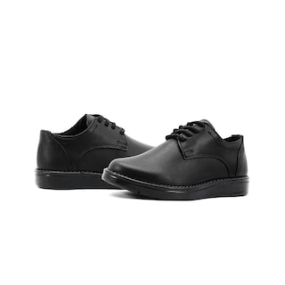 Foto 3 | Zapato Escolar Para Niño Chabelo De Piel Con Antideslizante Negro