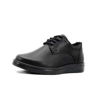 Foto 4 | Zapato Escolar Para Niño Chabelo De Piel Con Antideslizante Negro