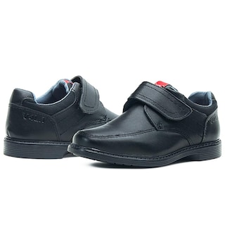 Foto 2 | Zapato Escolar Para Niño Vavito De Piel Velcro Negro Negro