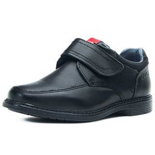 Foto 3 | Zapato Escolar Para Niño Vavito De Piel Velcro Negro Negro