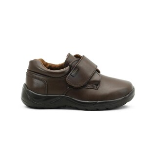 Foto 1 | Zapato Escolar Para Niño Audaz 100% Piel Con Soporte De Arco Cafe