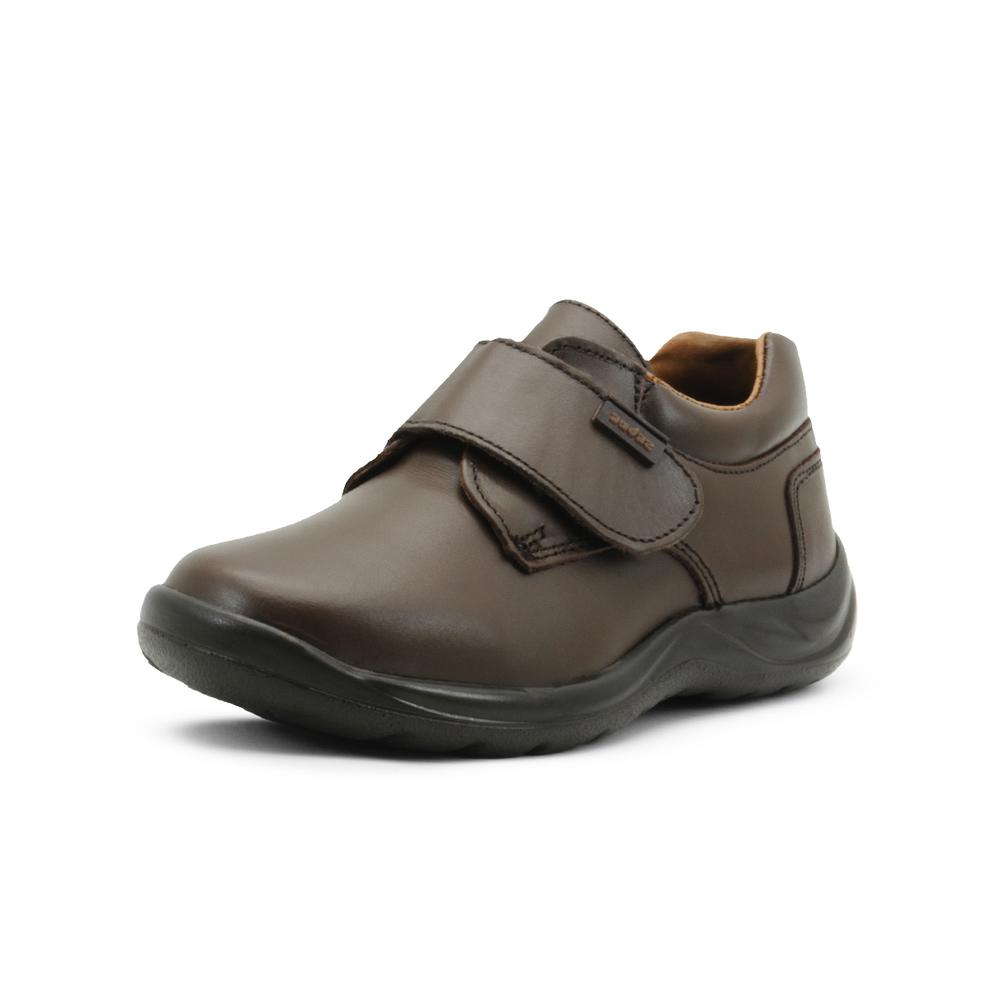 Foto 5 pulgar | Zapato Escolar Para Niño Audaz 100% Piel Con Soporte De Arco Cafe