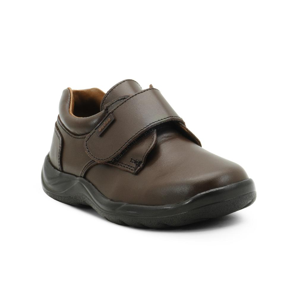 Foto 5 | Zapato Escolar Para Niño Audaz 100% Piel Con Soporte De Arco Cafe