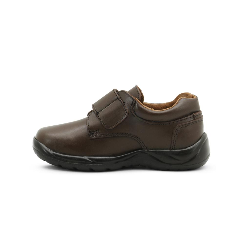 Foto 7 pulgar | Zapato Escolar Para Niño Audaz 100% Piel Con Soporte De Arco Cafe