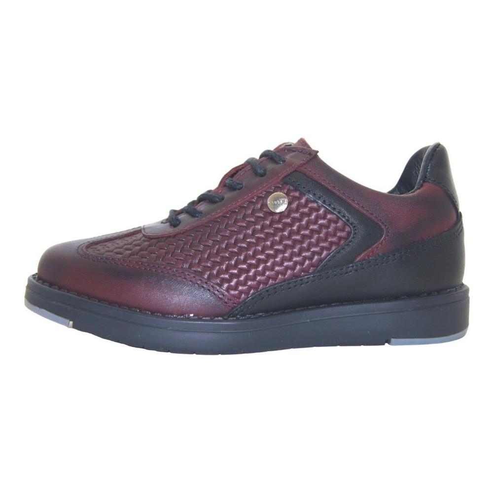 Foto 3 pulgar | Zapato Mocasin Niño Chabelo Piel Guinda/negro 22-26 Cafe