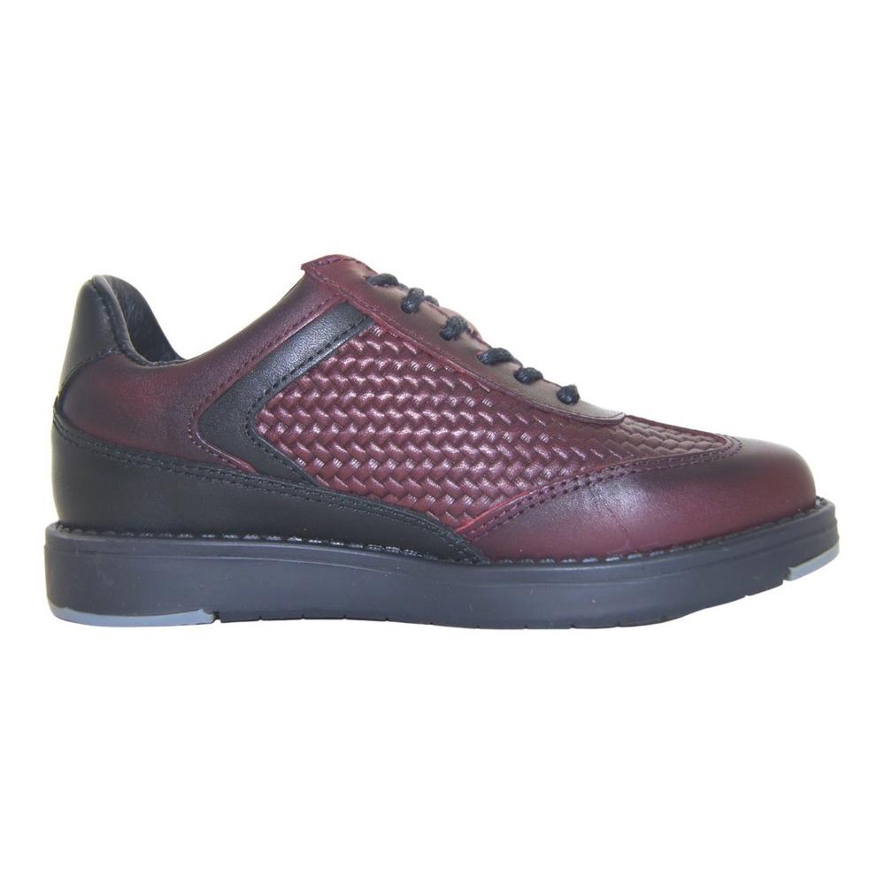 Foto 4 pulgar | Zapato Mocasin Niño Chabelo Piel Guinda/negro 22-26 Cafe