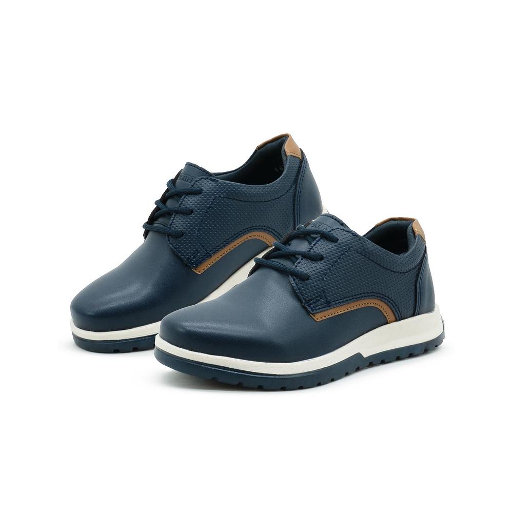 Foto 2 | Zapato Derby Casual Con Agujetas Con Textura Color Marino Azul Marino