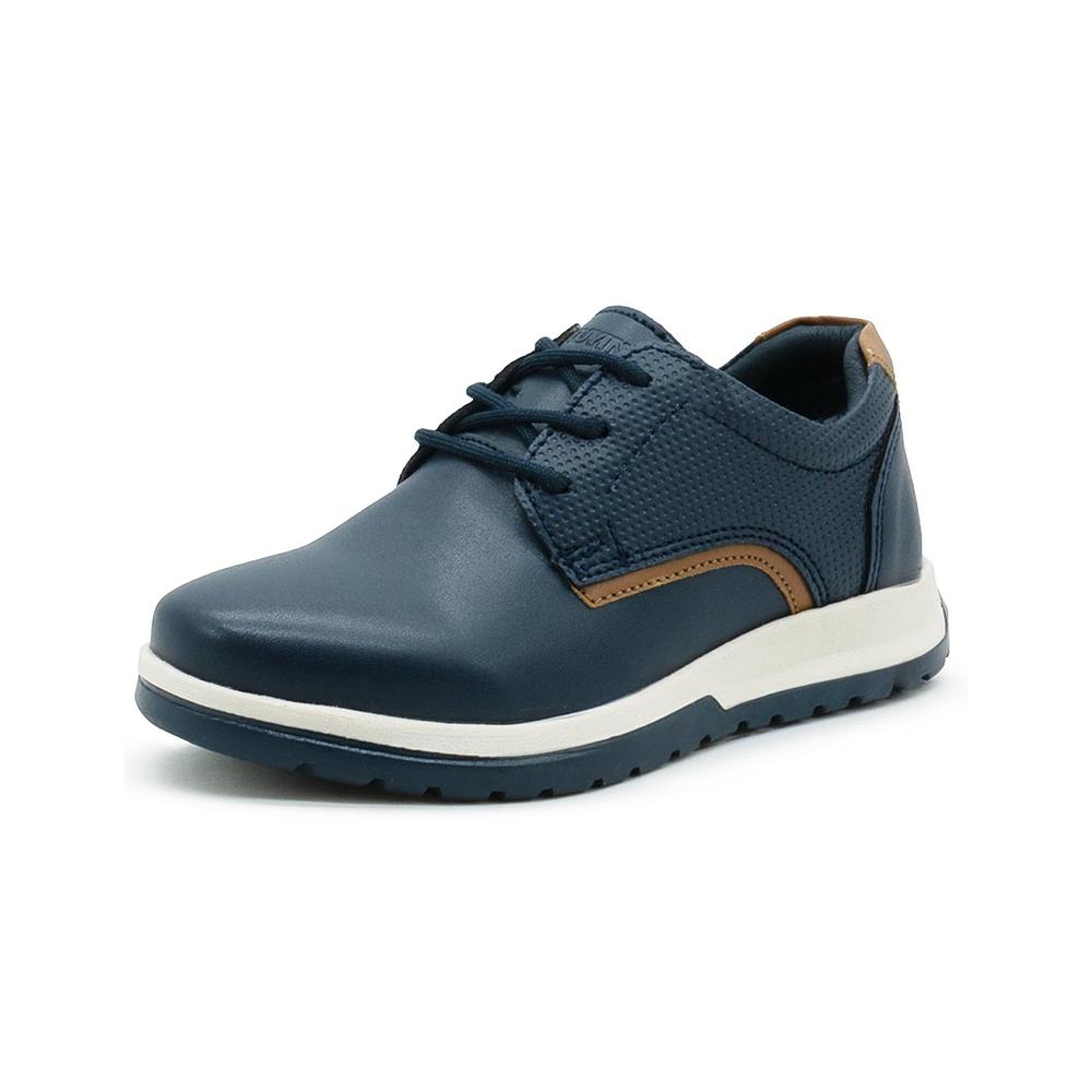 Foto 5 pulgar | Zapato Derby Casual Con Agujetas Con Textura Color Marino Azul Marino