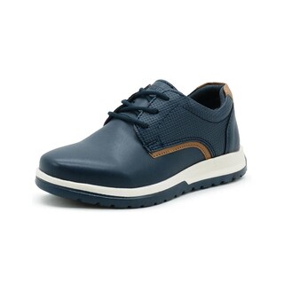 Foto 4 | Zapato Derby Casual Con Agujetas Con Textura Color Marino Azul Marino