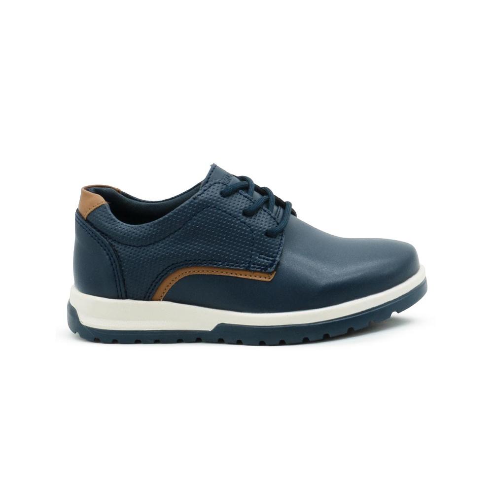 Foto 5 | Zapato Derby Casual Con Agujetas Con Textura Color Marino Azul Marino
