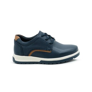 Foto 5 | Zapato Derby Casual Con Agujetas Con Textura Color Marino Azul Marino