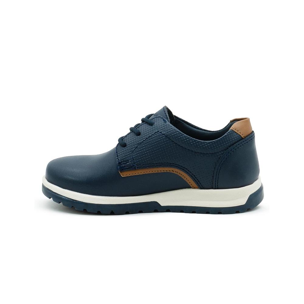 Foto 7 pulgar | Zapato Derby Casual Con Agujetas Con Textura Color Marino Azul Marino