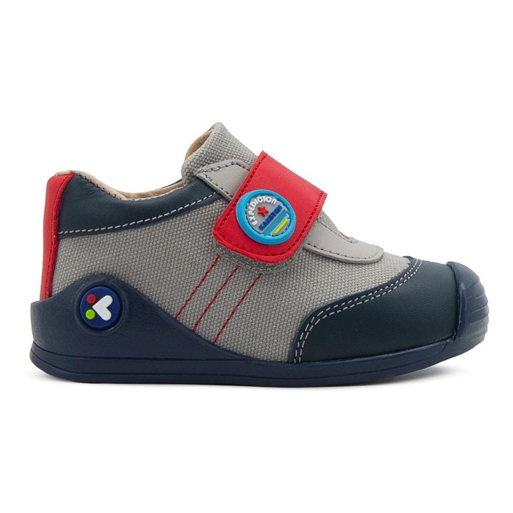 Foto 2 pulgar | Zapato Niño Primeros Pasos Protección Puntera Antiderrapante Gris