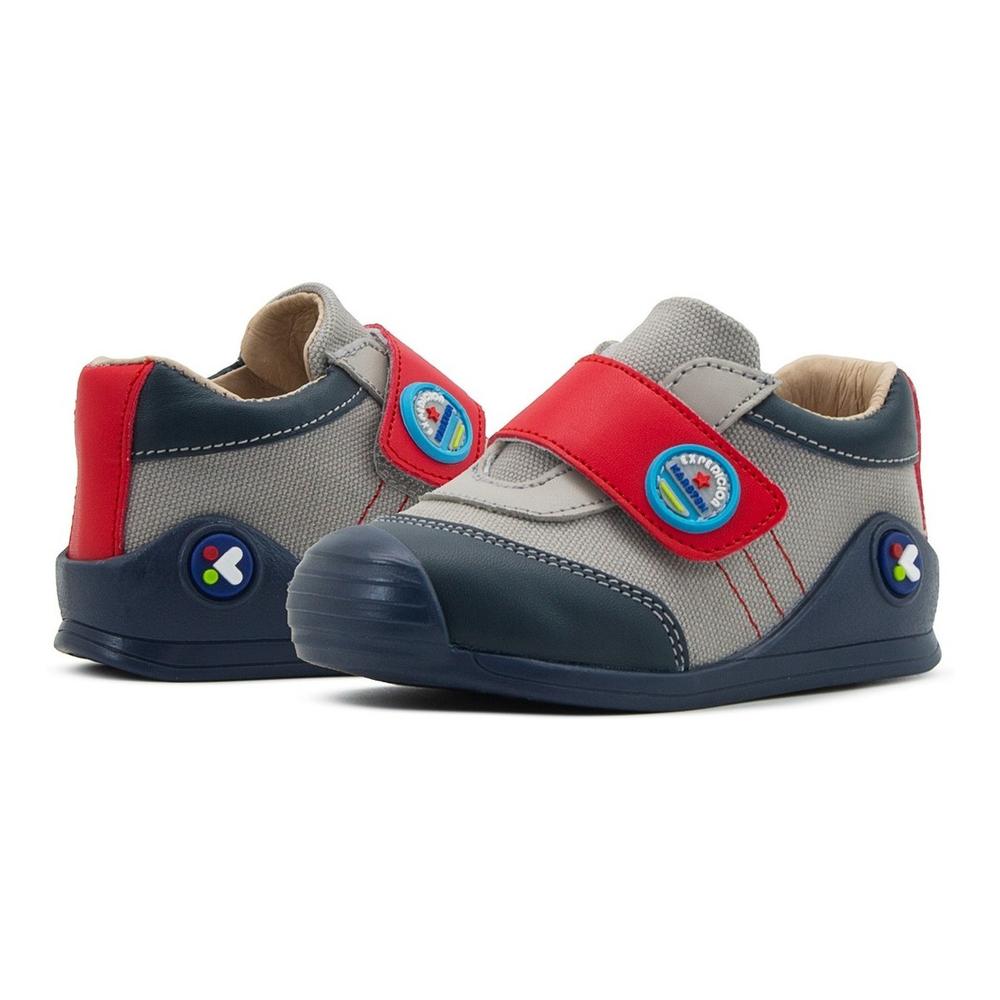 Foto 4 pulgar | Zapato Niño Primeros Pasos Protección Puntera Antiderrapante Gris