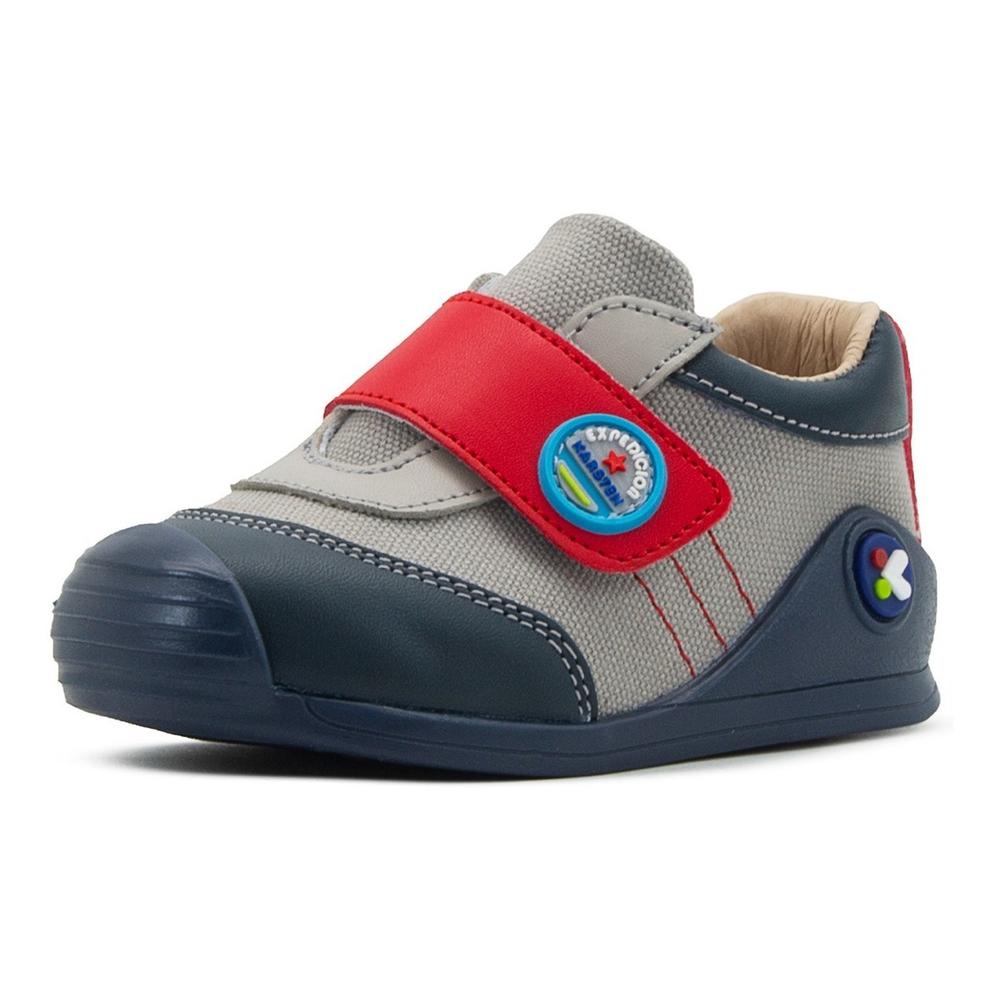 Foto 5 pulgar | Zapato Niño Primeros Pasos Protección Puntera Antiderrapante Gris