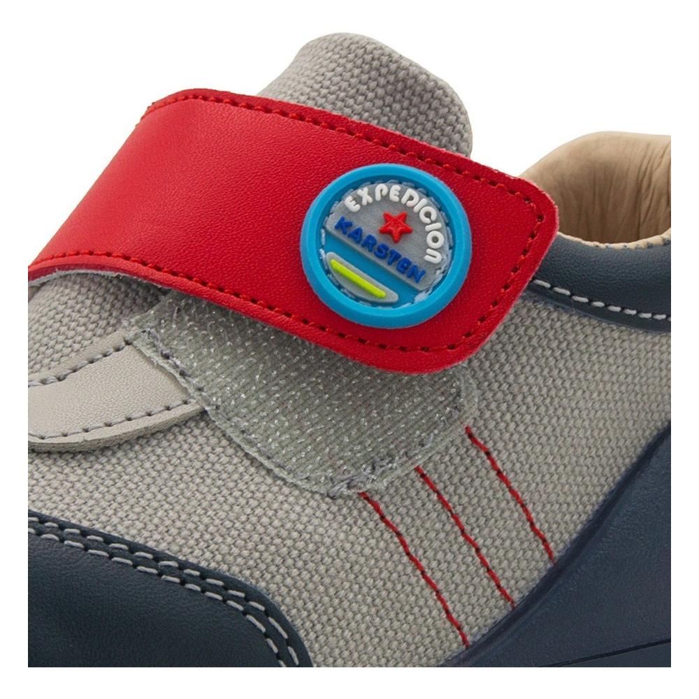 Foto 7 pulgar | Zapato Niño Primeros Pasos Protección Puntera Antiderrapante Gris