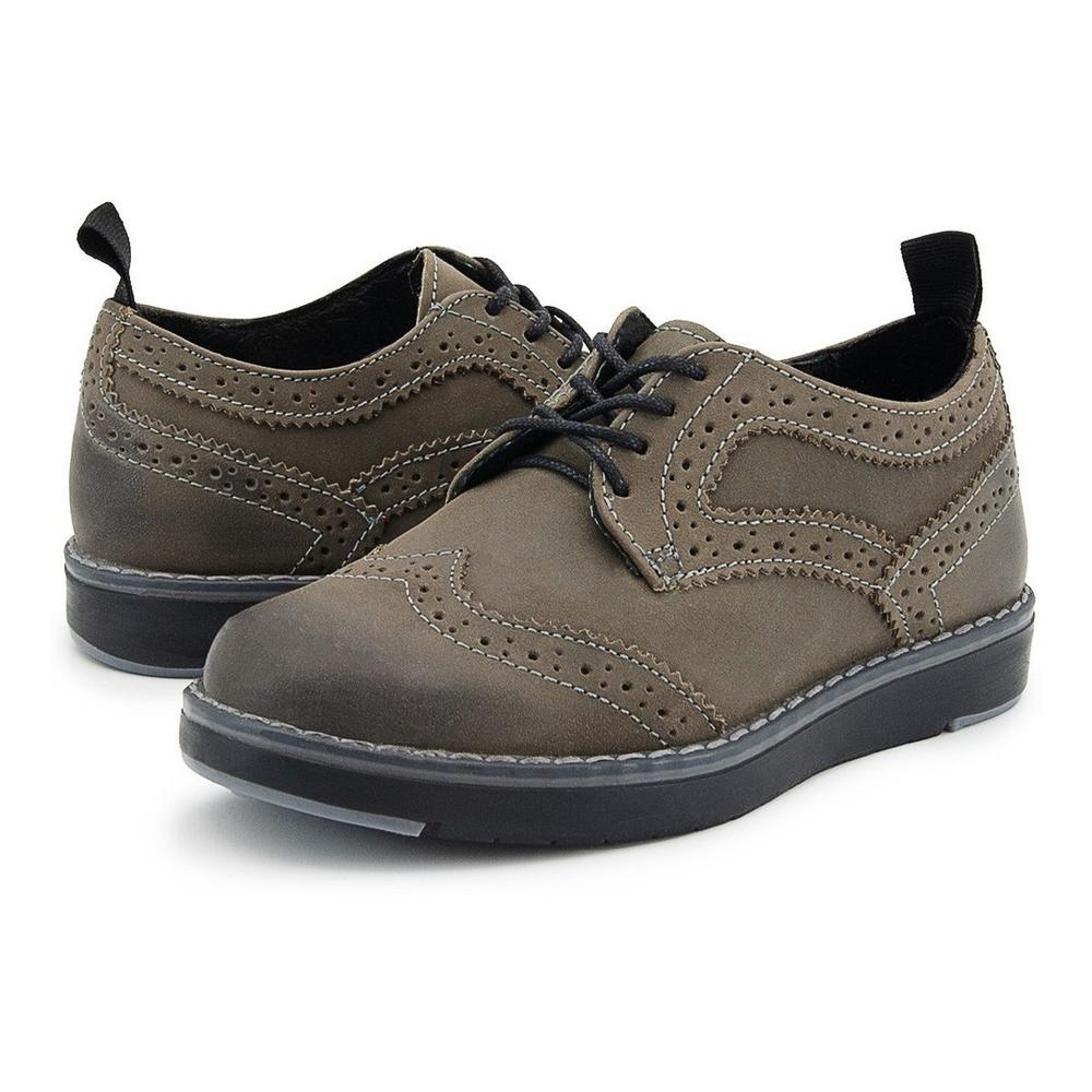 Foto 1 | Zapato Chabelo Niño Agujeta Oxford Gris 18-21.5 Gris Oscuro
