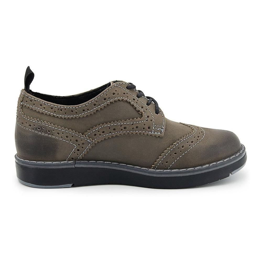 Foto 5 pulgar | Zapato Chabelo Niño Agujeta Oxford Gris 18-21.5 Gris Oscuro