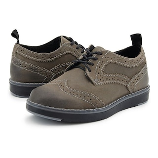Foto 1 | Zapato Chabelo Niño Agujeta Oxford Gris 15-17.5 Gris Oscuro