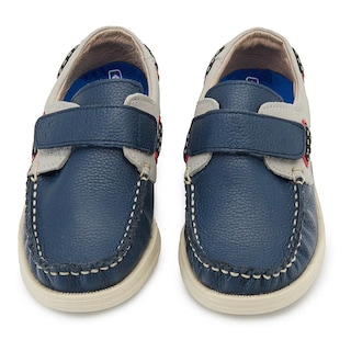 Foto 5 | Zapato Mocasin Velcro Niño Piel Karsten Marino 18-21 Azul Marino