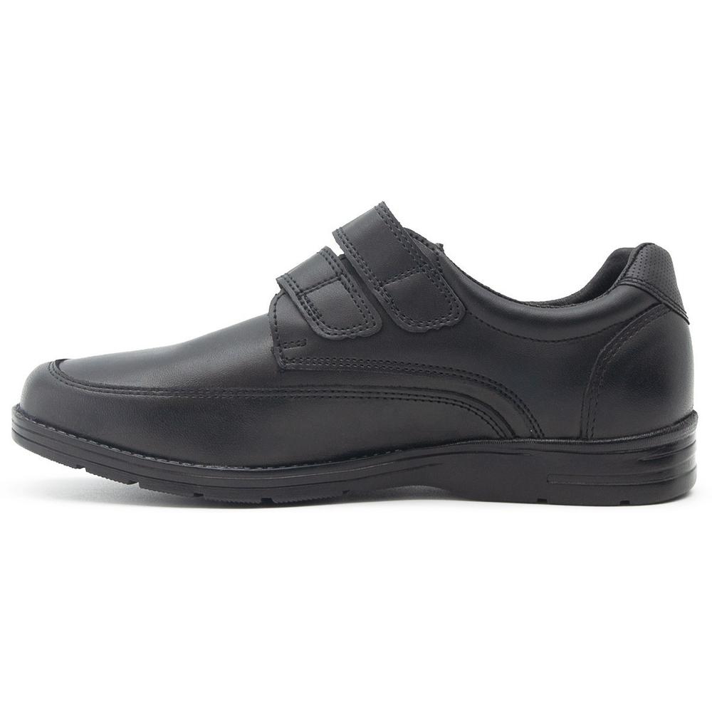 Foto 5 pulgar | Zapato Niño Piel Bambino Negro Velcro Plantilla Arco 18-21 Negro