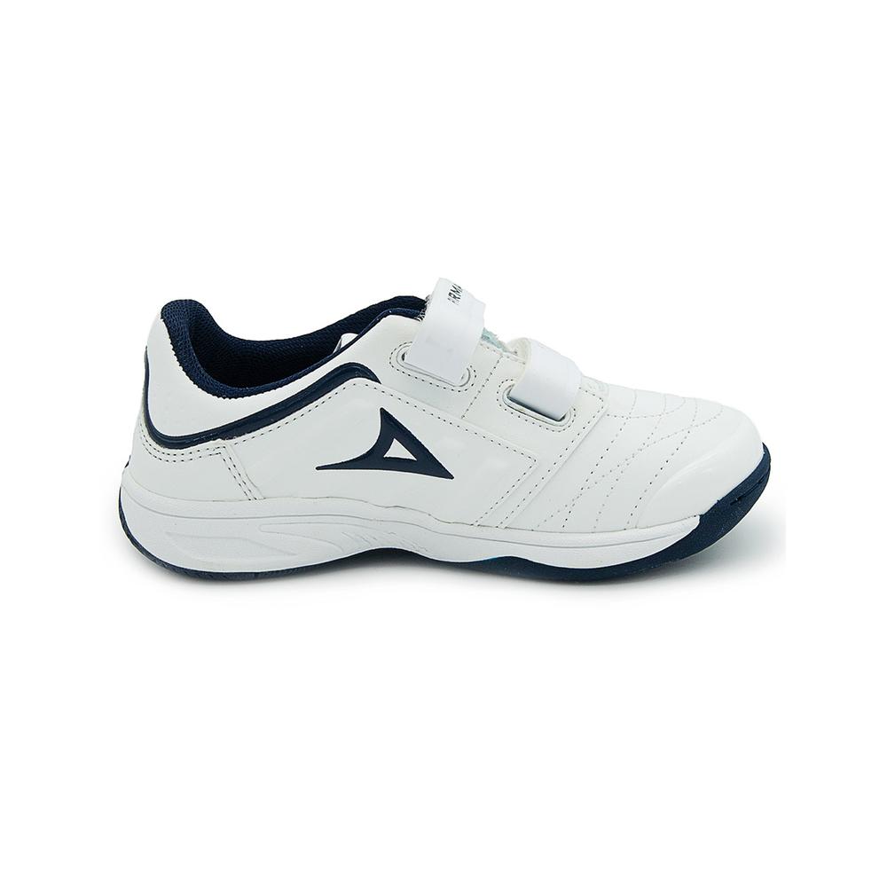 Foto 1 | Tenis Para Niño Pirma  Escolar Doble Contactel Color Blanco Blanco