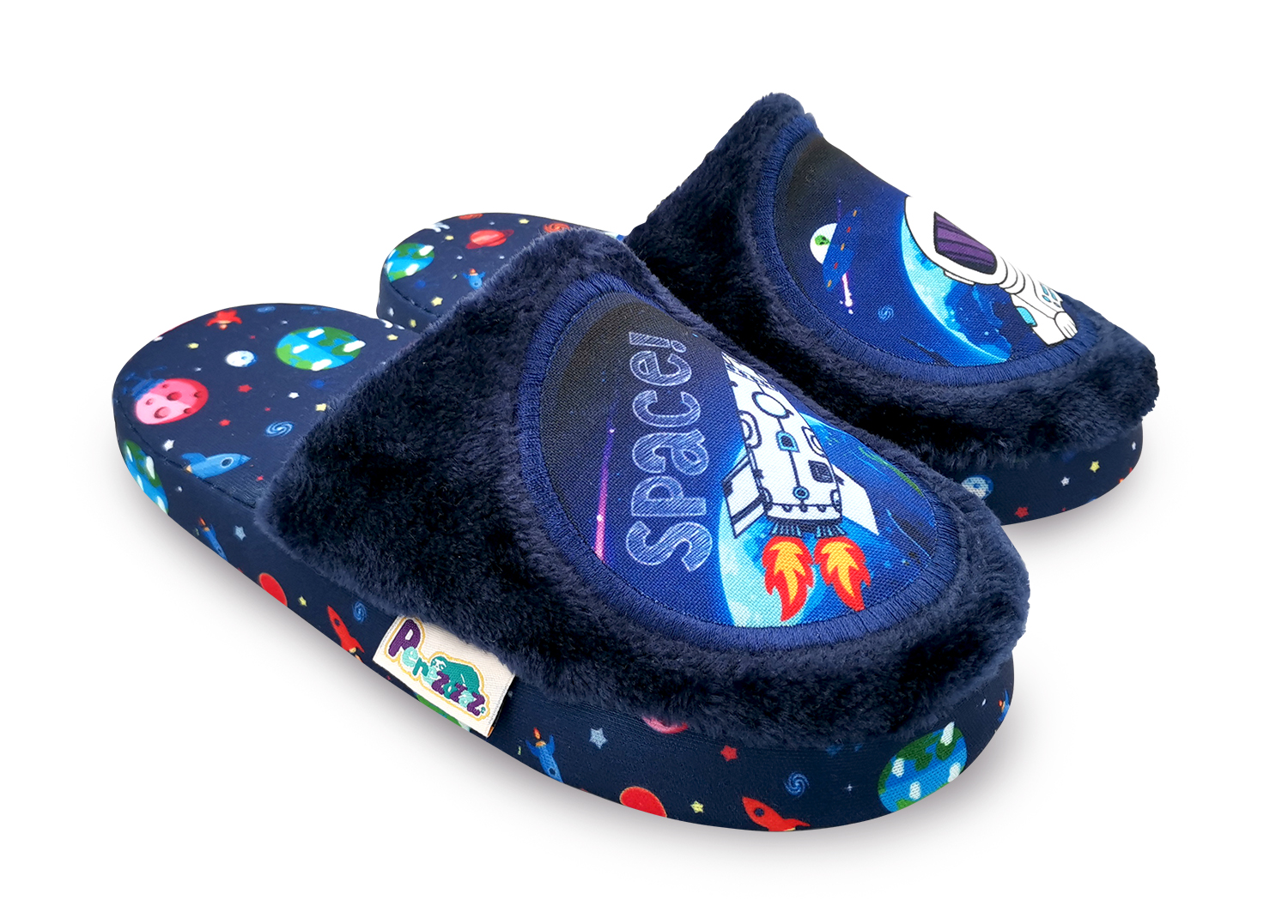 Foto 3 pulgar | Pantufla Infantil Perezozaz Space Astronauta color Azul