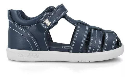 Sandalias de Piel Zapakids Flex K36910-1-c Azul Marino para Niño