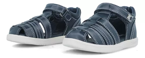 Foto 3 | Sandalias de Piel Zapakids Flex K36910-1-c Azul Marino para Niño